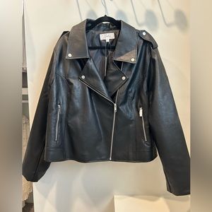 BRAND NEW | Faux Leather Moto Jacket